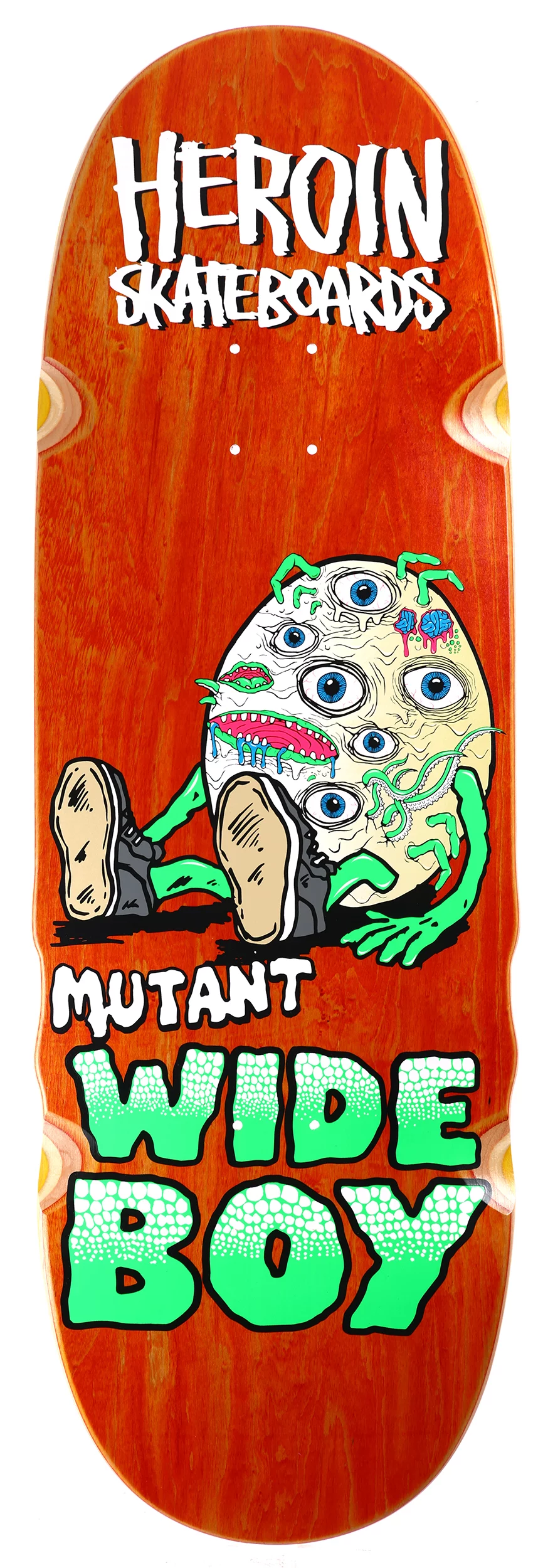 Heroin Mutant Wide Boy 10.28 Skateboard Deck - orange | Tactics