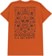 Creature La Muerta Relic T-Shirt - texas orange - reverse