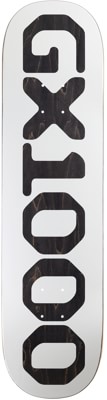 GX1000 OG Logo Stain 8.25 Skateboard Deck - white/black - view large