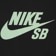 Nike SB Logo T-Shirt - black/pistachio frost - front detail