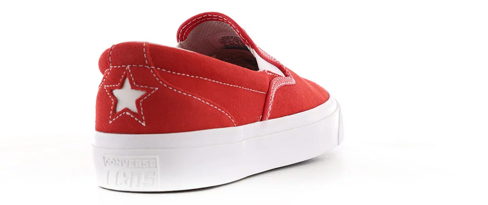 Converse One Star CC Slip-On Shoes - red/white/gum | Tactics