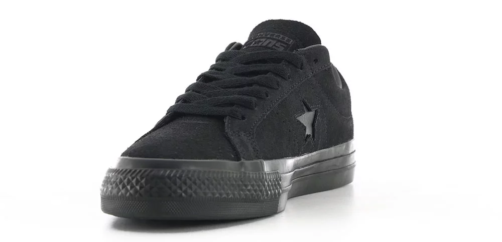 Converse One Star Pro Skate Shoes - black/black/black | Tactics