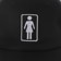 Girl Classic OG Snapback Hat - black - front detail
