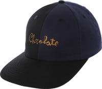 Chocolate Scrunk Snapback Hat - black/navy