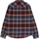 Brixton Bowery Flannel - mood indigo/port/saffron - reverse