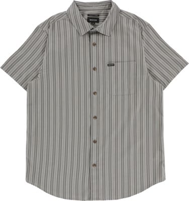 Brixton Charter Stripe S/S Shirt - charcoal/grey - view large