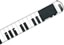 Loosey Piano Key Belt - black/white - detail