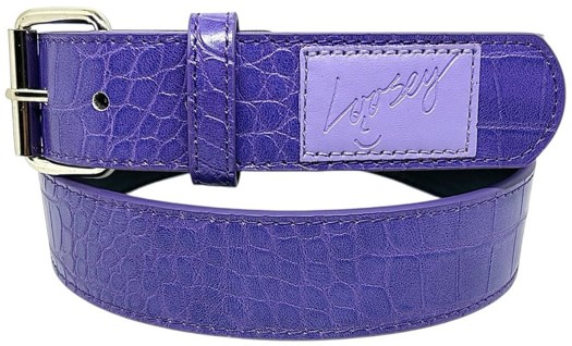 Loosey Croc Skin Belt - purple - view large