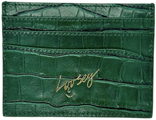 Loosey Card Holder Wallet - green croc - view large
