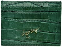 Loosey Card Holder Wallet - green croc