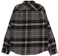 Brixton Bowery Flannel - black/charcoal/pinecone - reverse