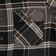 Brixton Bowery Flannel - black/charcoal/pinecone - front detail