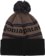 Patagonia Powder Town Beanie - park stripe: marlow brown - reverse