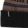 Patagonia Powder Town Beanie - park stripe: marlow brown - front detail