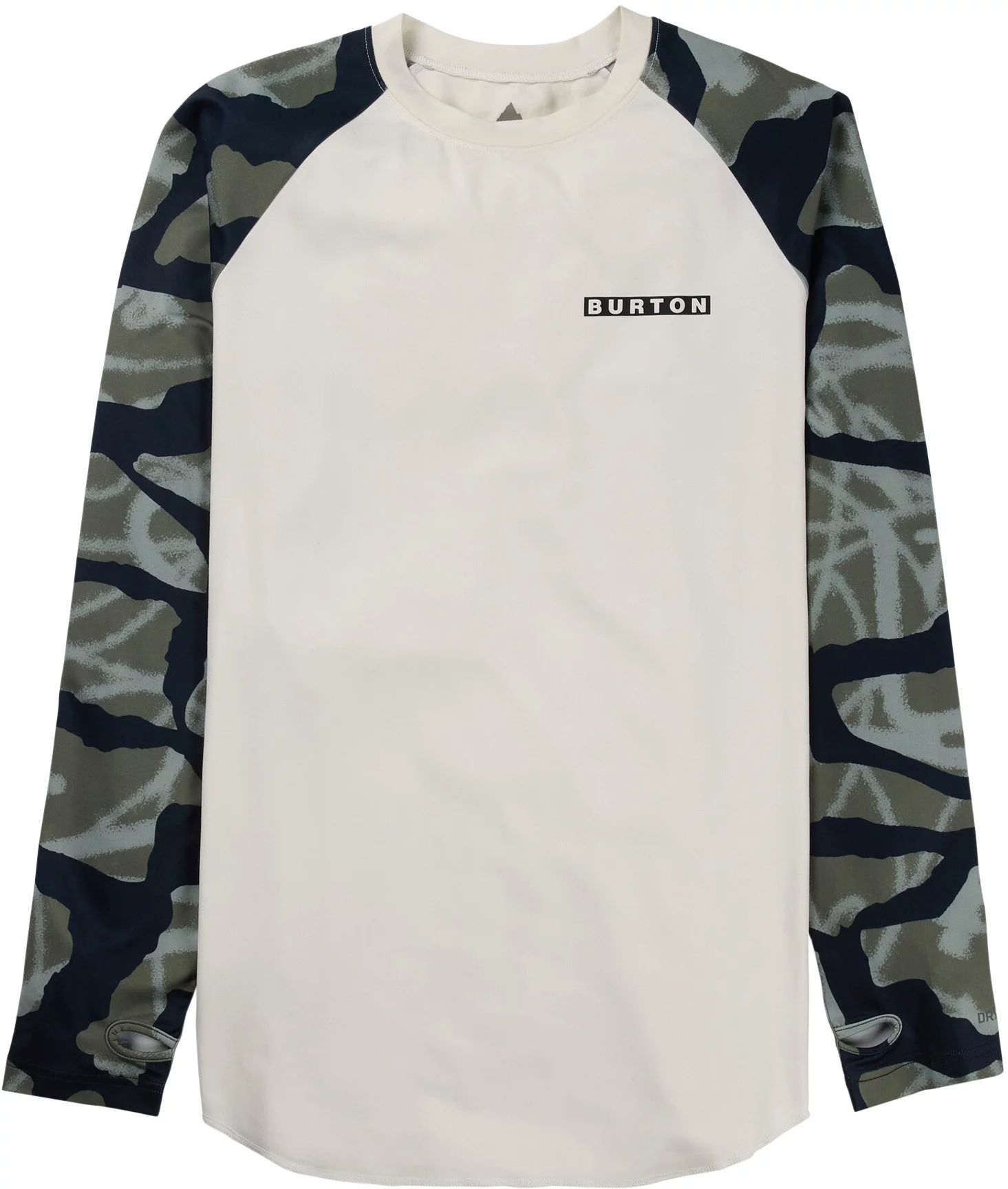 Burton Roadie Base Layer Tech T-Shirt - stout white/graffiti camo