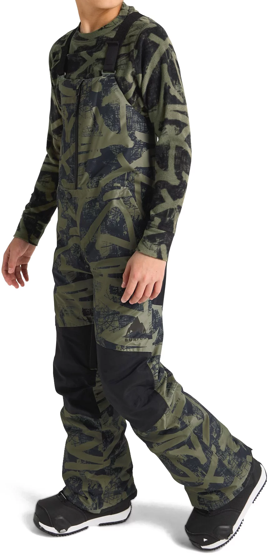 Burton Kids Skylar 2L Bib Pants - forest city streets | Tactics
