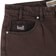 HUF Cromer Washed Jeans - bison - front detail