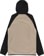 Burton Crown Weatherproof Fleece Hoodie - summit taupe heather/true black - reverse