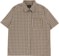 HUF Stretch Micro Plaid S/S Shirt - clay