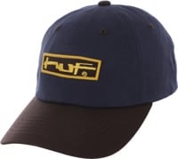 HUF Stretch Logo Strapback Hat - navy