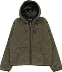 Patagonia Women's Diamond Quilt Bomber Hoody Jacket - basin green