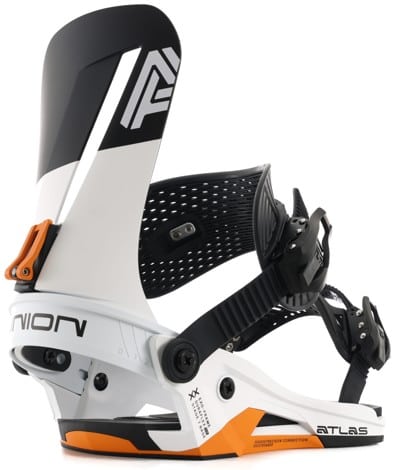 Union Atlas Snowboard Bindings 2026 - white/orange | Tactics