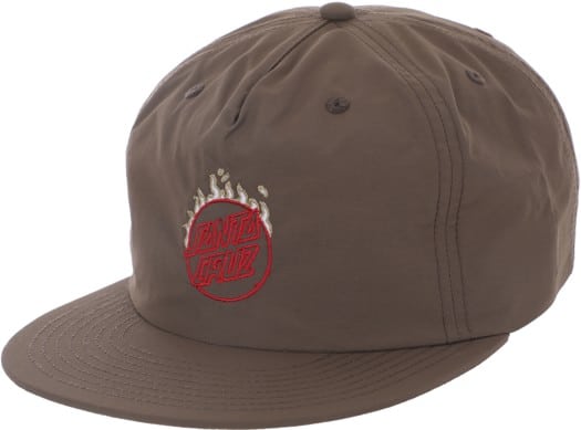 Santa Cruz Minimal Burnt Opus Snapback Hat - walnut - view large