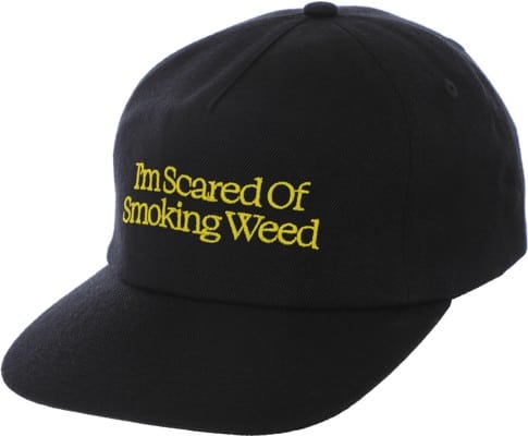Jacuzzi Unlimited Scared Of Smoking Weed Snapback Hat - black - view large