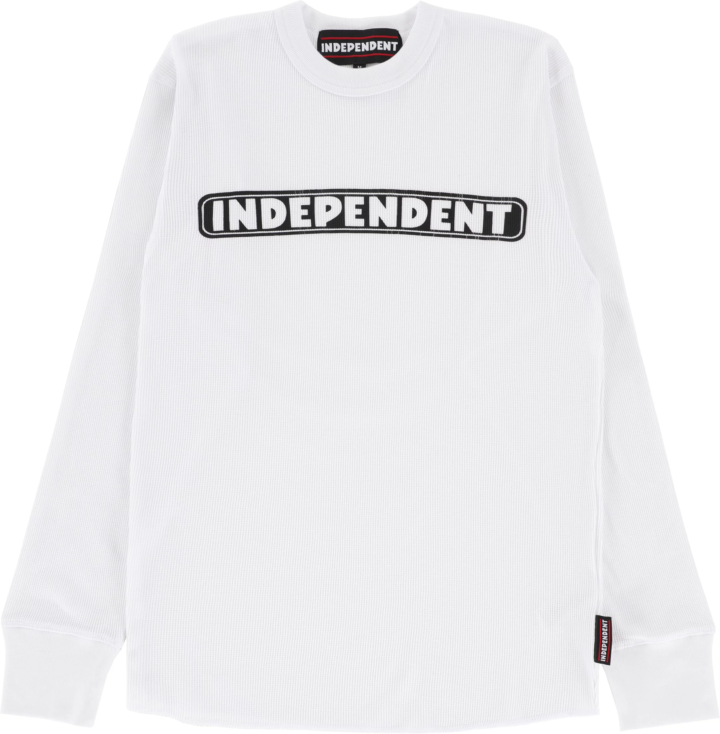 Independent Bar Logo Thermal L/S T-Shirt - white | Tactics