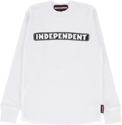 Independent Bar Logo Thermal L/S T-Shirt - white - view large