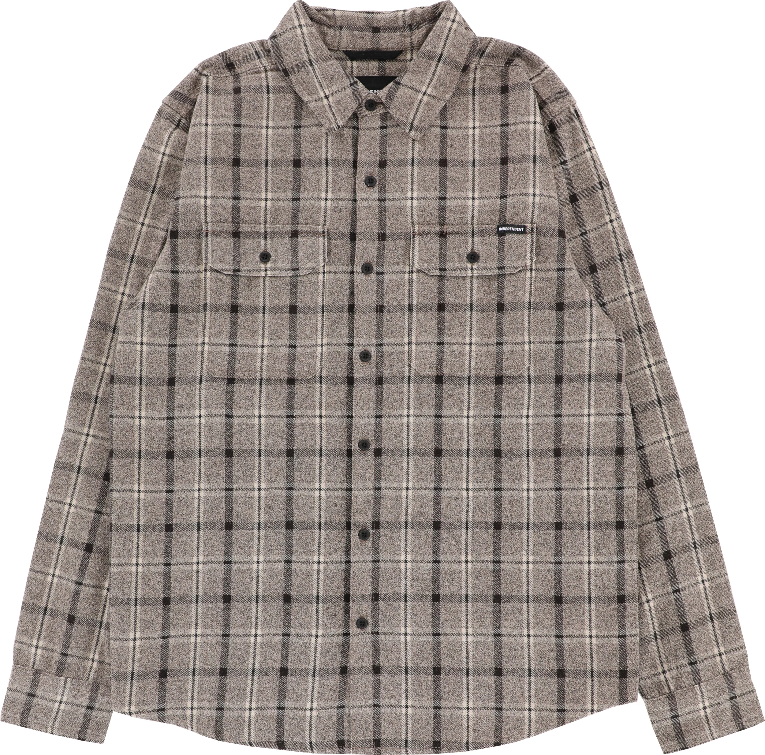 スケートボード Independent Belmont Flannel Shirt Independent Belmont Flannel Shirt - concrete | Tactics