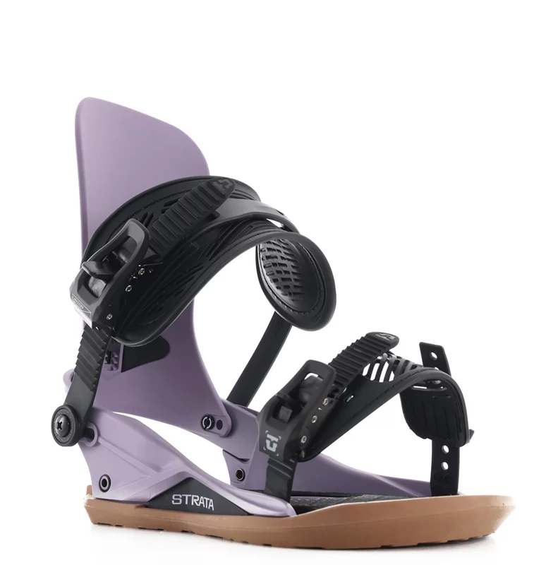 Union Strata Snowboard Bindings 2026 - grey violet | Tactics