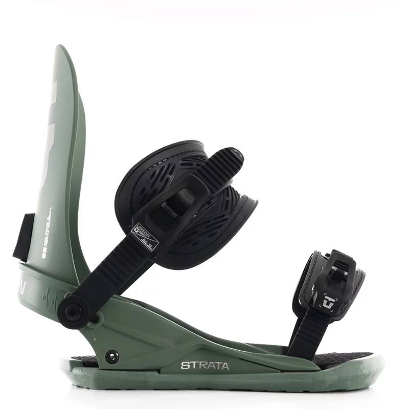 Union Strata Snowboard Bindings 2026 - olive green | Tactics