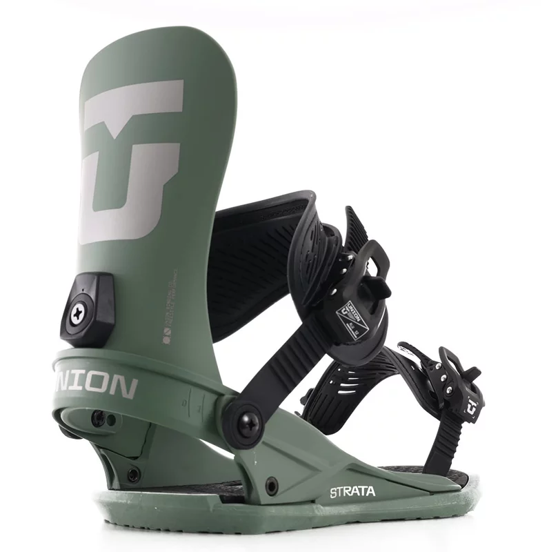 Union Strata Snowboard Bindings 2026 - olive green | Tactics