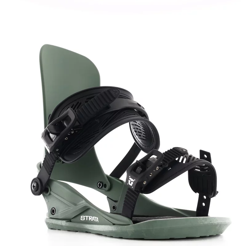 Union Strata Snowboard Bindings 2026 - olive green | Tactics