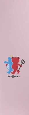 Grizzly Bad Meets Evil Skateboard Grip Tape - pink - view large
