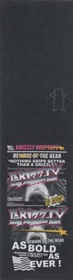 Grizzly Headlines Skateboard Grip Tape - multi - view large