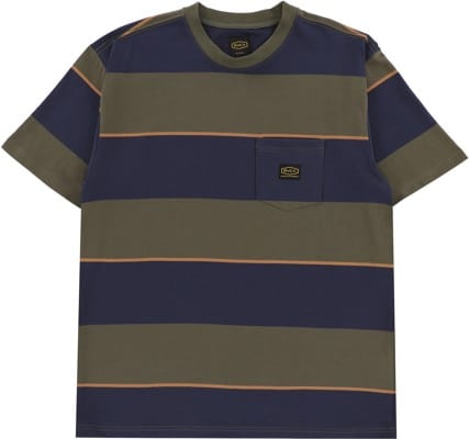 RVCA Dayshift Stripe T-Shirt - moody blue - view large