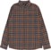 Volcom Caden Plaid Flannel Shirt - brown stone