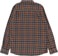 Volcom Caden Plaid Flannel Shirt - brown stone - reverse