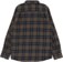 Volcom Caden Plaid Flannel Shirt - navy/brown - reverse