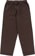 Volcom Chillow Pleat EW Pants - cacao - reverse