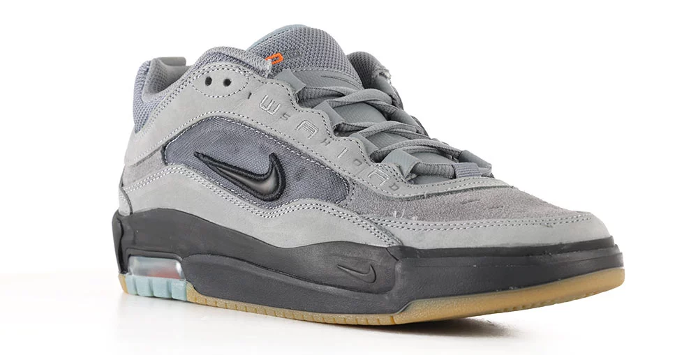 Nike SB Air Max Ishod Skate Shoes (orange label) cool grey/black