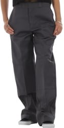 Dickies Women's Loose Fit Double Knee Work Pants - charcoal