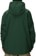 686 Waterproof Hoodie - moss green - reverse