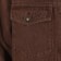 Rhythm Women's Oversized Denim Jacket - dark brown - front detail