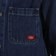Dickies Women's Chore Coat Jacket - mid wash - front detail