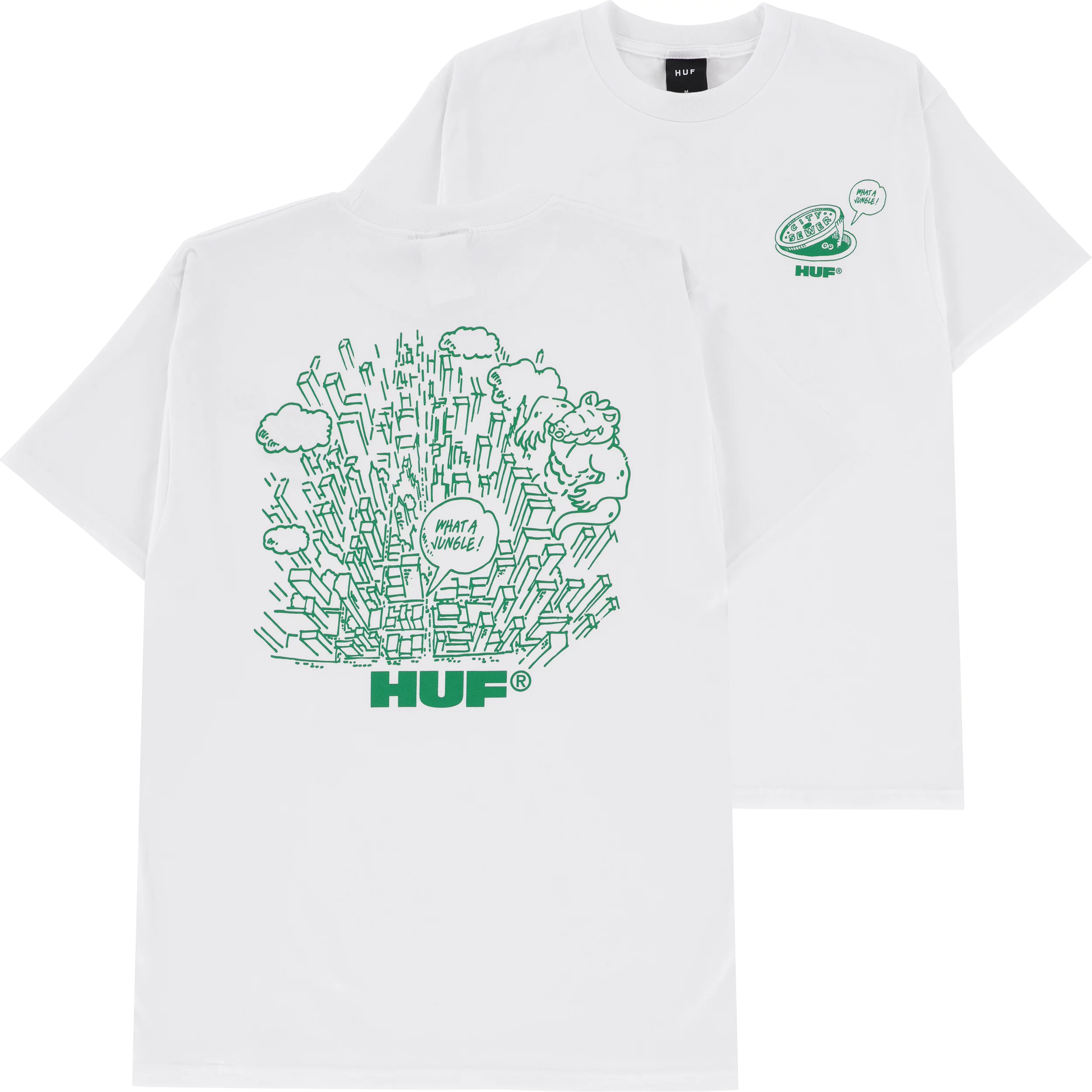 HUF What A Jungle T-Shirt - white | Tactics