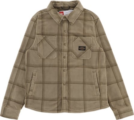 686 Sierra Fleece Flannel Shirt - sage black plaid - view large