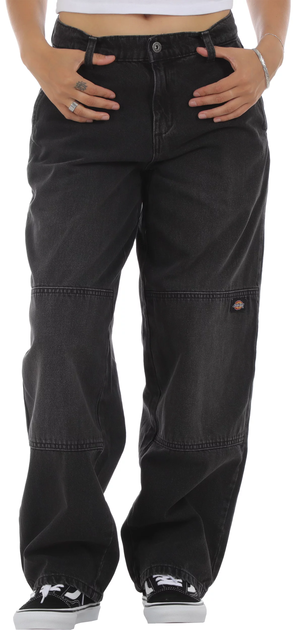 Dickies Women's Double Knee Jeans - black wash | Tactics
